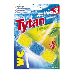Kostka toaletowa WC Tytan Action 3 Lemon 45g