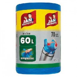 Jan Niezbędny Worki HD Easy-pack niebieskie 60l 70szt