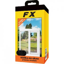 Moskitiera siatka przeciw owadom Bros FX 150cm x 180cm czarna