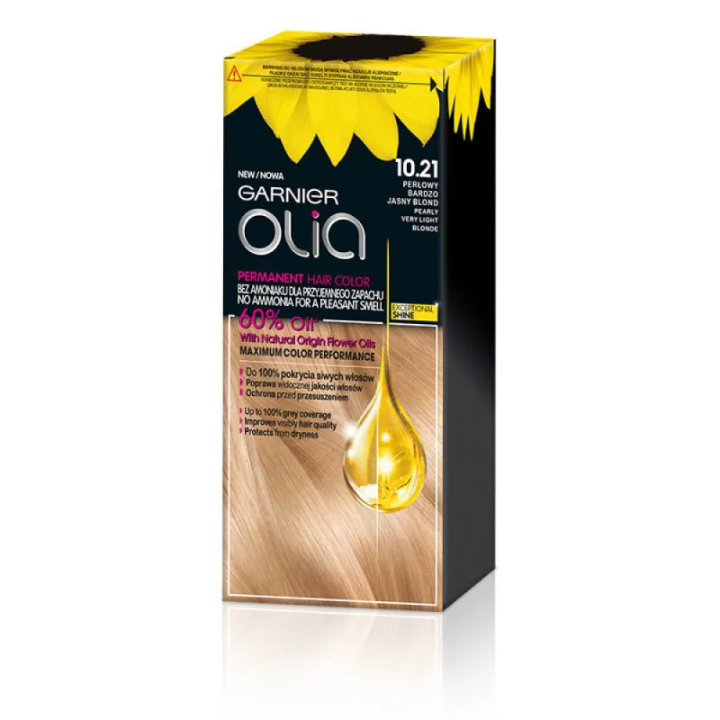 Garnier Olia Farba do włosów 10.21 Perłowy Bardzo Jasny Blond New