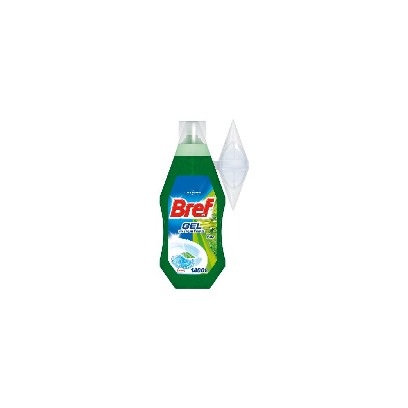 Bref WC with Fresh Pearls Pine Żel do toalet 360 ml