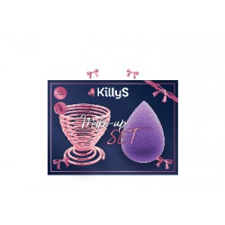 Inter-Vion Make-up set gąbeczki 3D do makijażu ze stojaczkiem na gąbeczkę