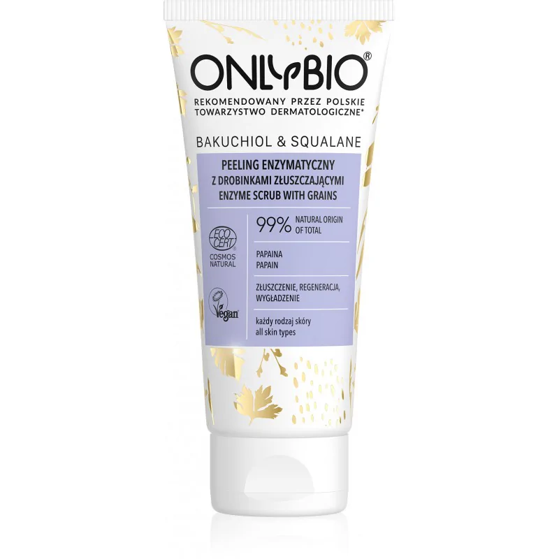 ONLYBIO BAKUCHIOL & SQUALANE PEELING ENZYMATYCZNY Z DROBINKAMI ZŁUSZCZAJĄCYMI 50ml