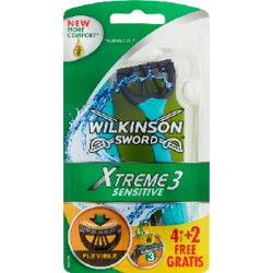 Wilkinson Sword Xtreme3 Sensitive Jednorazowe maszynki do golenia 6 sztuk