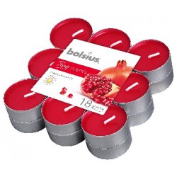 Bolsius Podgrzewacze zapachowe 4h 18szt. True Scents Granat