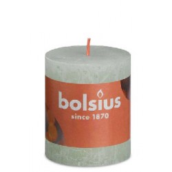 Bolsius świeca Rustic 80/68 Shine mglisty zielony