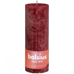 Bolsius Rustic świeca rustykalna 190/68 Velved Red width=