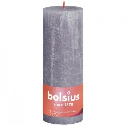 Bolsius Rustic świeca rustykalna 190/68 Frosted Lavender width=