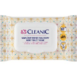 Cleanic Nawilżany papier toaletowy 60 sztuk