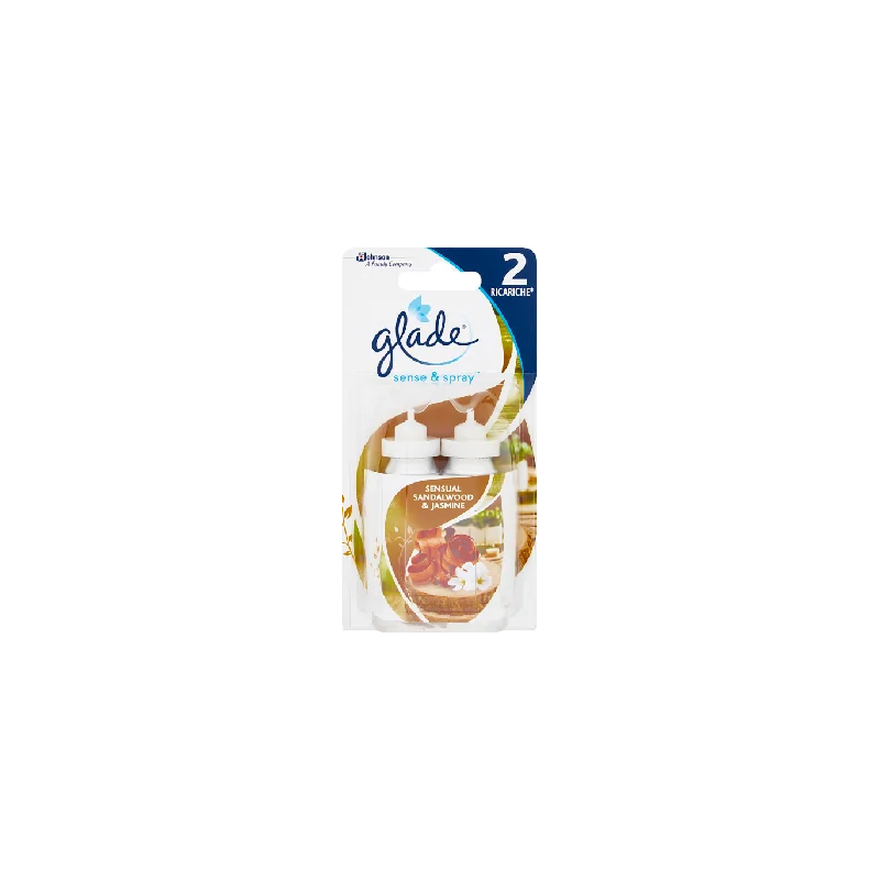 Glade Sense & Spray Sensual Sandalwood & Jasmine Zapas do automatycznego odświeżacza 2 x 18 ml