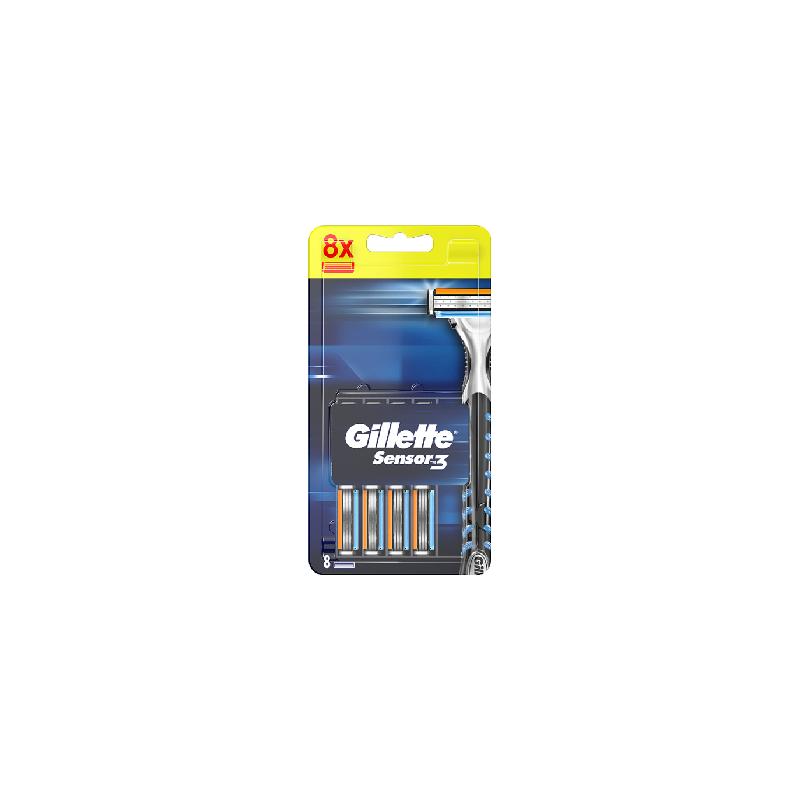 Gillette Sensor3 Ostrza wymienne do maszynki do golenia 8 szt