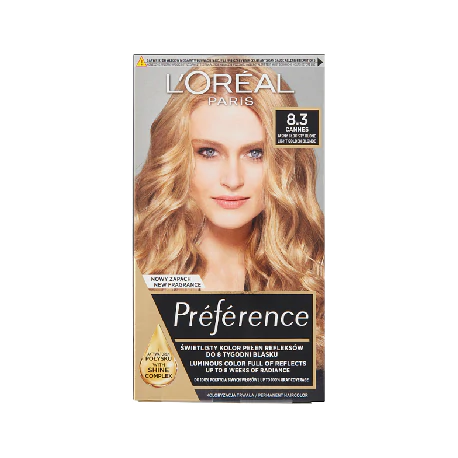 L'Oréal Paris Préférence Farba do włosów jasny złocisty blond 8.3 Cannes