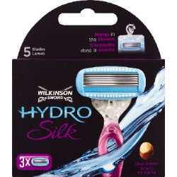 Wilkinson Sword Hydro Silk Wkłady do maszynki 3 sztuki