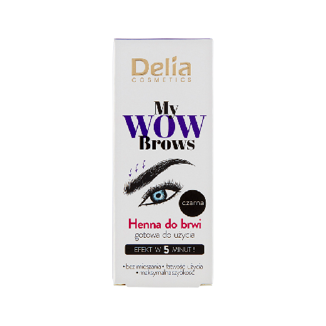 Delia Cosmetics My Wow Brows Henna do brwi czarna 6 ml