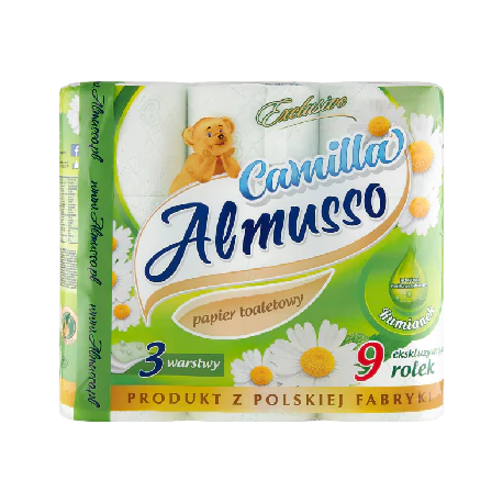 Almusso Camilla Papier toaletowy rumiankowy 9 rolek