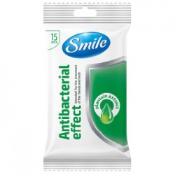 Smile Antibacterial Effect antybakteryjne chusteczki nawilżane 15szt width=