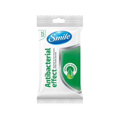 Smile Antibacterial Effect antybakteryjne chusteczki nawilżane 15szt
