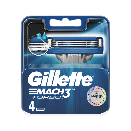 Gillette Mach3 Turbo nożyki wymienne do maszynki 4 sztuki