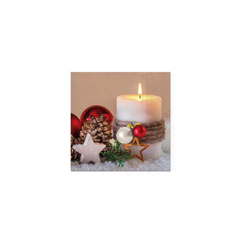 Serwetki PAW świąteczne Boże Narodzenie Holiday Candle TL801200
