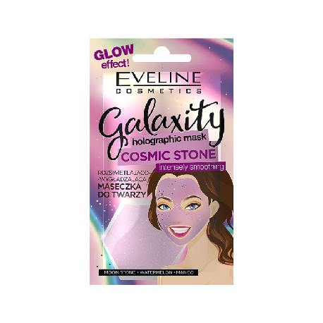 Eveline Galaxity Holographic Rozświetlająco-wygładzająca maseczka holograficzna