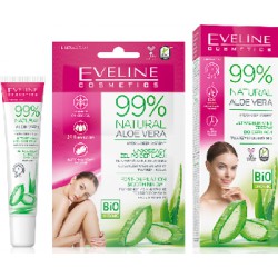 Eveline 99% Natural Aloe Vera Ultradelikatny zestaw do depilacji twarzy i podbródka