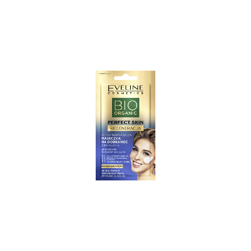 Eveline Bio Organic Perfect Skin Ultranaprawcza maseczka na dobranoc z biooliwą z oliwek
