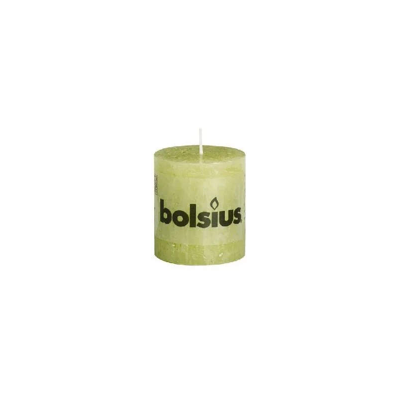 Bolsius świeca Rustic 80/68 Pastel Green