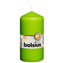 Bolsius świeca pieńkowa 120/58 jasny zielony
