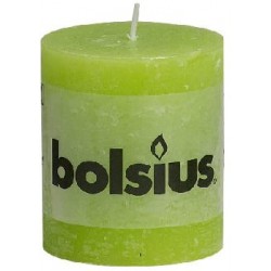Bolsius świeca Rustic 80/68 jasnozielona