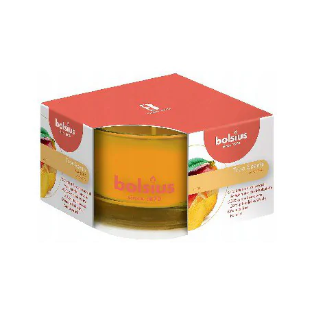Bolsius świeca zapachowa w szkle 50/80 True Scents Mango