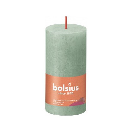 Bolsius świeca Rustic 100/50 Sage Green