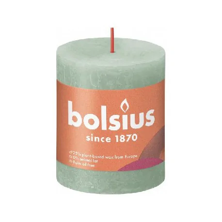 Bolsius świeca Rustic 80/68 Sage Green