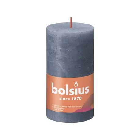 Bolsius świeca Rustic 130/68 Twilight Blue