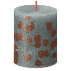 Bolsius świeca Rustic Silhouette 80/68 Zielony Eukaliptus