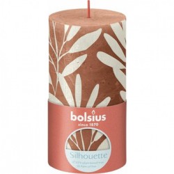 Bolsius świeca Rustic Silhouette 130/68 Rdzawy Róż Szałwia