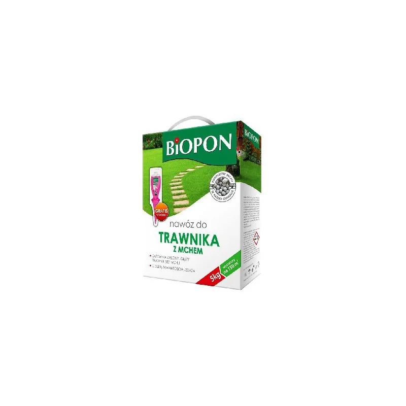 Biopon nawoz do trawnika z mchem granulat 5kg