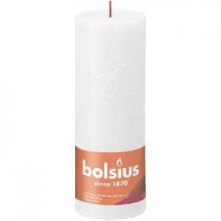 Bolsius świeca Rustic 190/68 Mroźna Biel