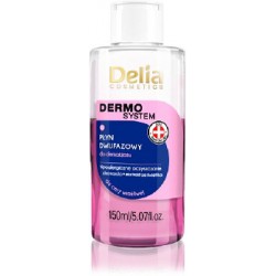 Delia Dermo System dwufazowy płyn do demakijażu różowy 150ml