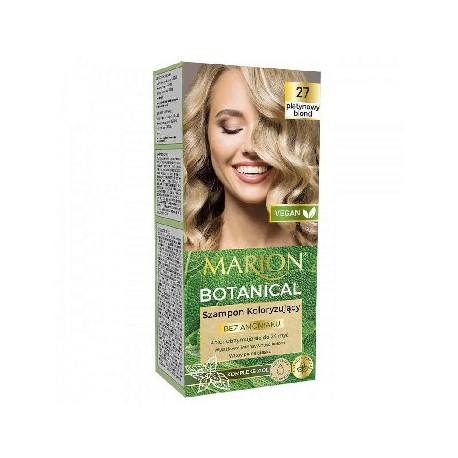 Marion Botanical szampon koloryzujący bez amoniaku 27 Platynowy Blond