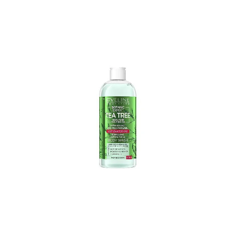 Eveline Botanic Expert Tea Tree odświeżający żel pod prysznic antybakteryjny 400ml