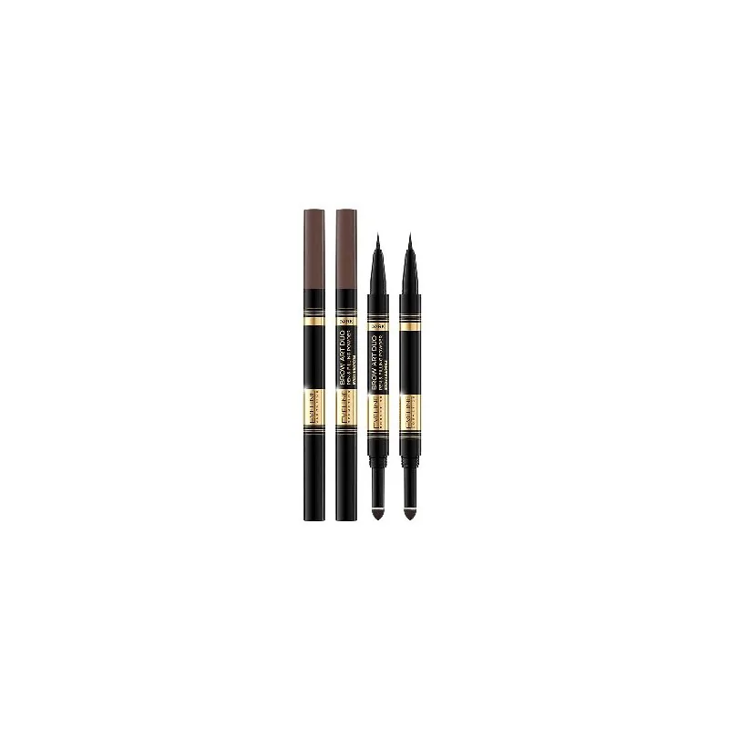 Eveline kredka do brwi 2w1 Brow Art Duo Dark