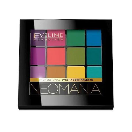 Eveline cienie do powiek Professional Eyeshadow Palette paletka 12 Neon