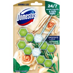 Domestos Aroma Lux White Rose & Tea Tree Oil Kostka toaletowa 2 x 55 g