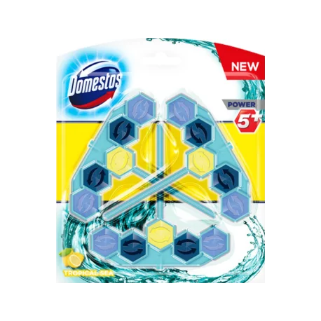 Domestos Power 5+ Tropical Sea Kostka toaletowa 3 x 53 g