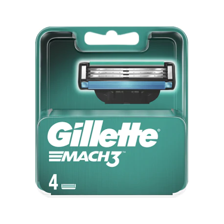 Gillette Mach3 Ostrza wymienne do maszynki do golenia 4 sztuki