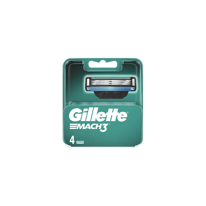 Gillette Mach3 Ostrza wymienne do maszynki do golenia 4 sztuki