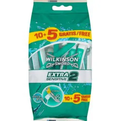 Wilkinson Sword Extra2 Sensitive Jednorazowe maszynki do golenia 15 sztuk