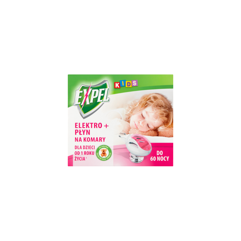 Expel Kids elektro + płyn na komary 60 nocy