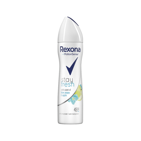 Rexona Stay Fresh Antyperspirant w aerozolu Blue Poppy & Apple 150ml