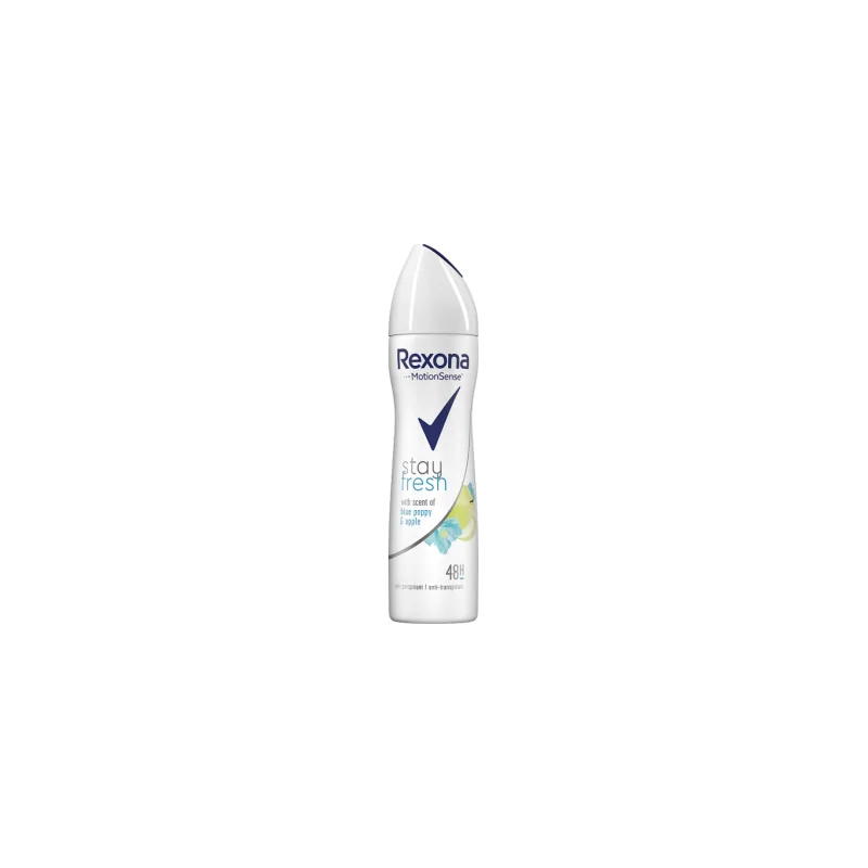 Rexona Stay Fresh Antyperspirant w aerozolu Blue Poppy & Apple 150ml